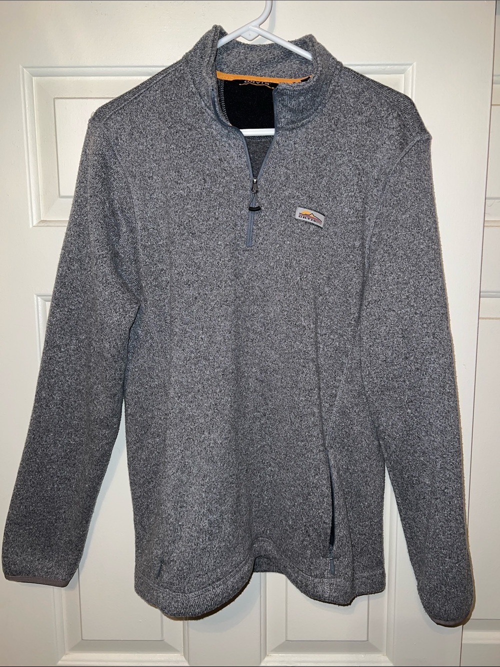 Orvis Men's Heather Gray Half-Zip Pullover